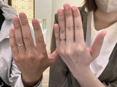 神戸市北区よりご来店「FISCHER」の結婚指輪をご成約